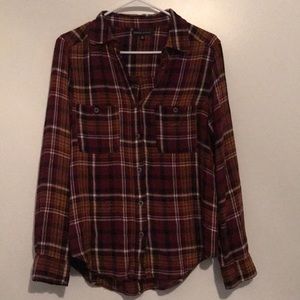 flannel button up